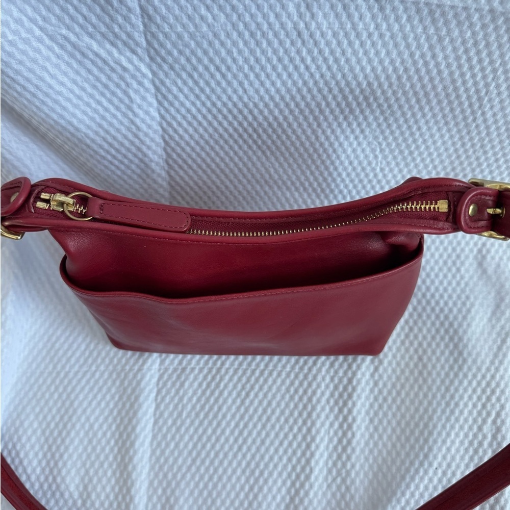 Coach Vintage Y2K Rare Legacy Small Pocket Hobo 9136 Leather Shoulder Bag - Picture 3 of 14